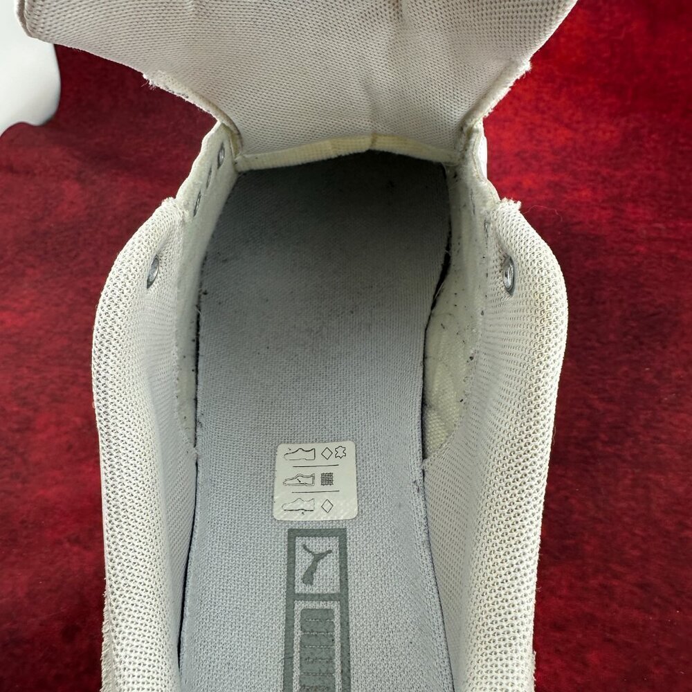 PUMA WOMEN'S MAYZE THRIFTED PLATFORM SNEAKERS, WHITE & GRAY, SIZE 9.5, 26 cm - Picture 10 of 10